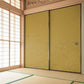 Fusuma remake sheet, wipeable sticker type, Taisho Roman, connected 2 patterns, small flowers B, mustard color (approx. 185cm × 100cm)