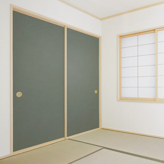 Fusuma remake sheet deodorizing glue-free type Unryu paper blue-gray (approx. 185cm × 100cm)