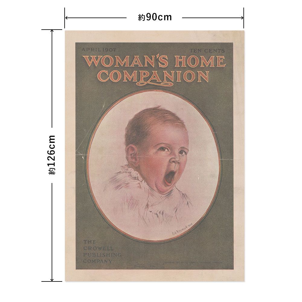 Hattan Art Poster ハッタンアートポスター Woman’s Home Companion, April 1907 / HP-00008 LLサイズ(90cm×126cm)