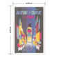 Hattan Art Poster Fly TWA New York / HP-00060 S size (30cm x 45cm)