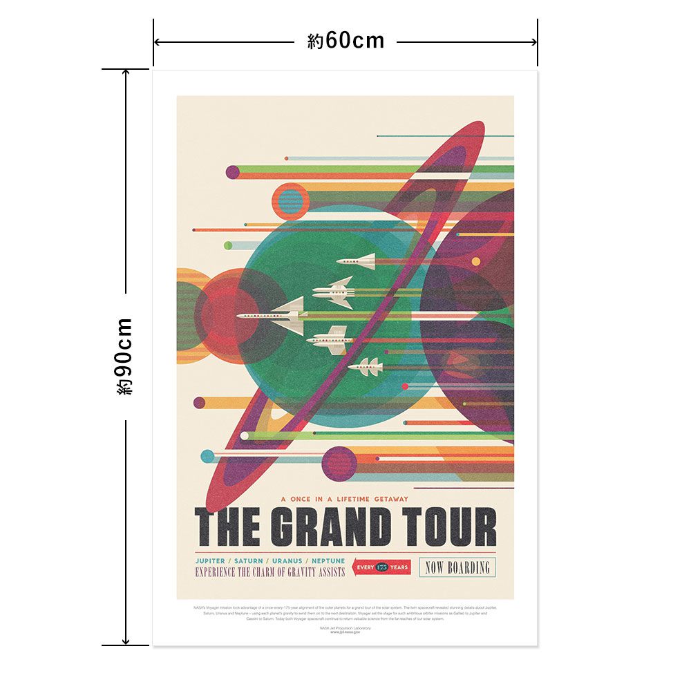 Hattan Art Poster Grand Tour / HP-00067 L size (60cm x 90cm)