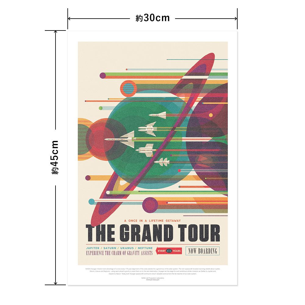 Hattan Art Poster Grand Tour / HP-00067 S size (30cm x 45cm)