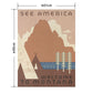 Hattan Art Poster See America. Welcome to Montana / HP-00074 L size (67cm x 90cm)