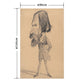 Hattan Art Poster Monet Caricature of Auguste Vacquerie / HP-00131 LL size (90cm x 144cm)