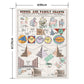 Hattan Art Poster School and family charts / HP-00196 LL size (90cm x 120cm)