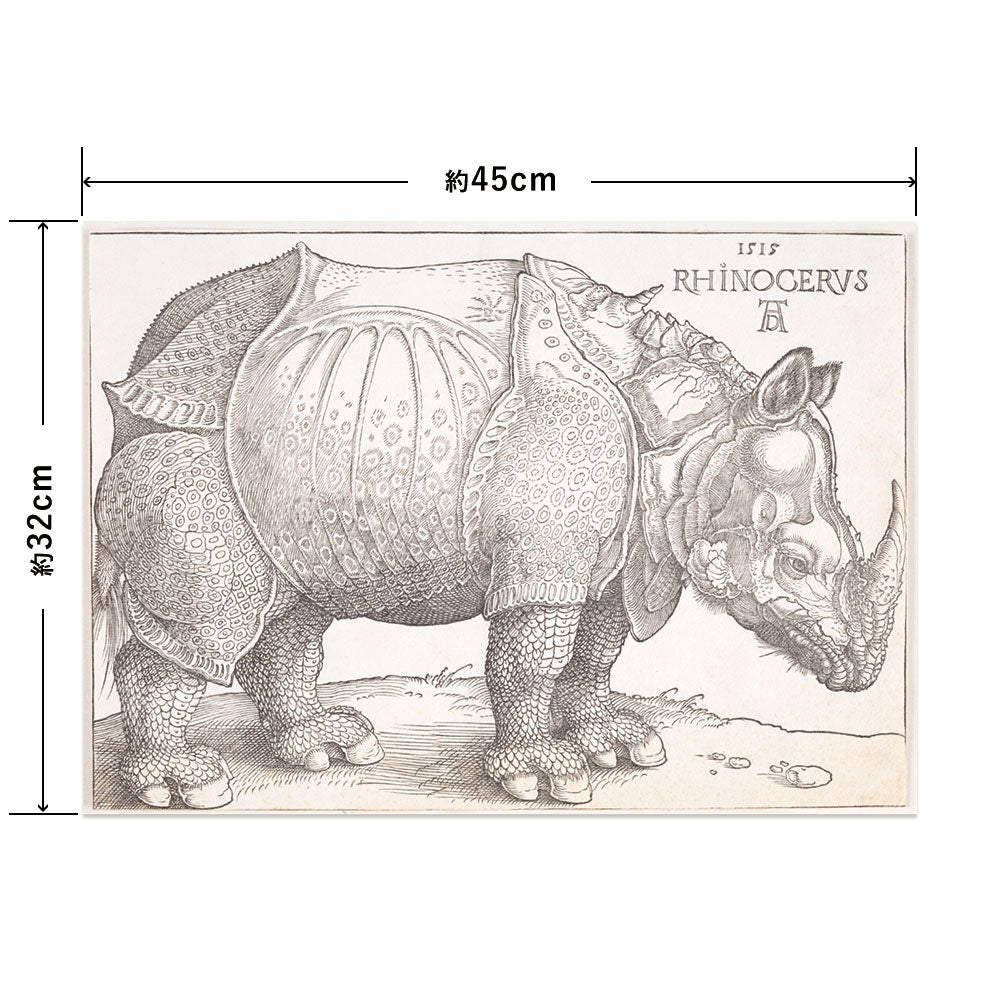 Hattan Art Poster ハッタンアートポスター The rhinoceros / HP-00216 Sサイズ(45cm×32cm)