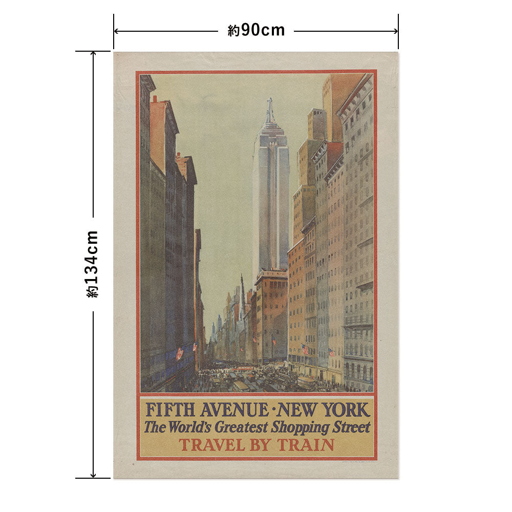 Hattan Art Poster Fifth Avenue, New York/ HP-00341 LL size (90cm x 134cm)