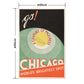 Hattan Art Poster Chicago. World’s brightest spot. Go! / HP-00344 L size (60cm x 90cm)