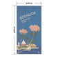 Hattan Art Poster Bermuda in oleander time / HP-00346 L size (46cm x 90cm)