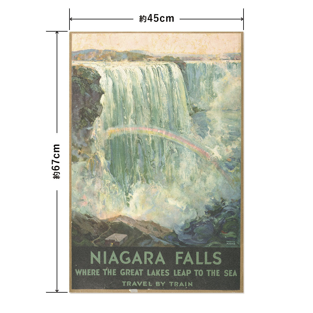 Hattan Art Poster Niagara Falls / HP-00351 M size (45cm x 67cm)