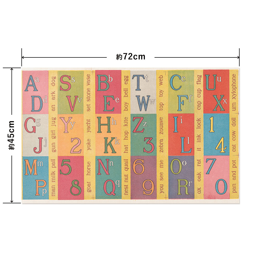 Hattan Art Poster ハッタンアートポスター The alphabet blocks / HP-00421 Mサイズ(72cm×45cm)