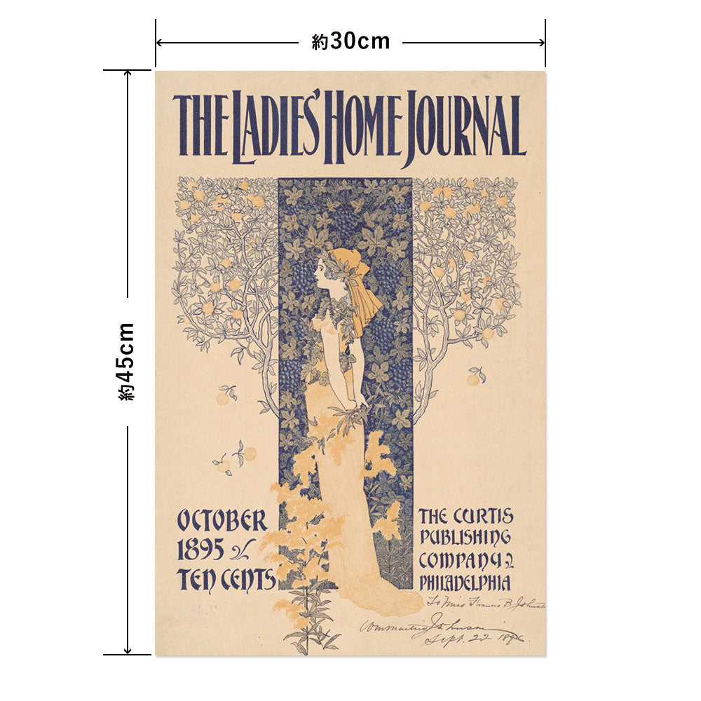 Hattan Art Poster The Ladies’ Home Journal for October / HP-00469 S size (30cm x 45cm)