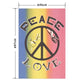 Hattan Art Poster Peace, love / HP-00482 M size (45cm x 67cm)