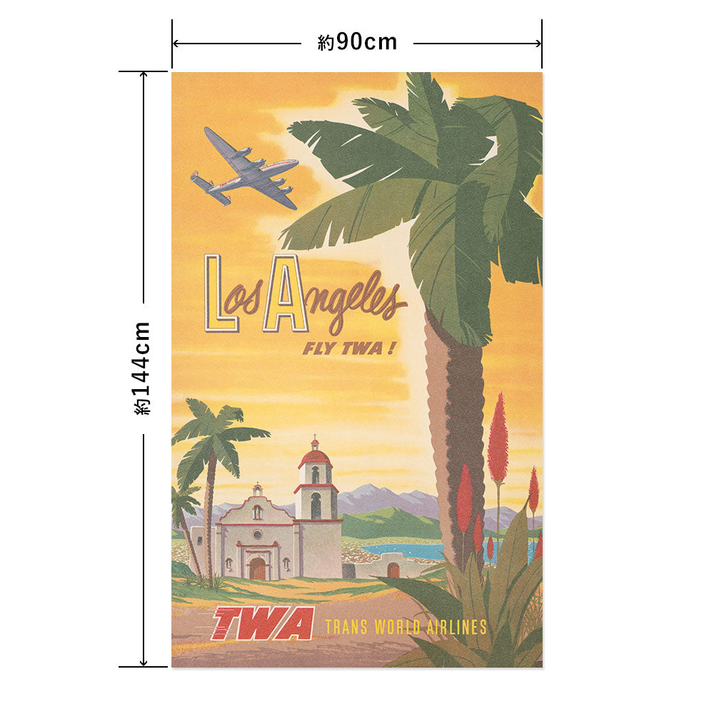 Hattan Art Poster Los Angeles - fly TWA! / HP-00492 LL size (90cm x 144cm)