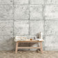 Removable patchwork wallpaper Hattan Concrete Shabby White HCN-01