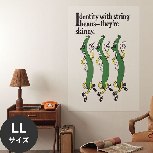 Hattan Art Poster ハッタンアートポスター Identify with string beans  / HP-00082 LLサイズ(90cm×134cm)