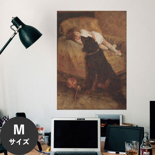 Hattan Art Poster ハッタンアートポスター Sleeping Child with Dog / HP-00295 Mサイズ(45cm×64cm)