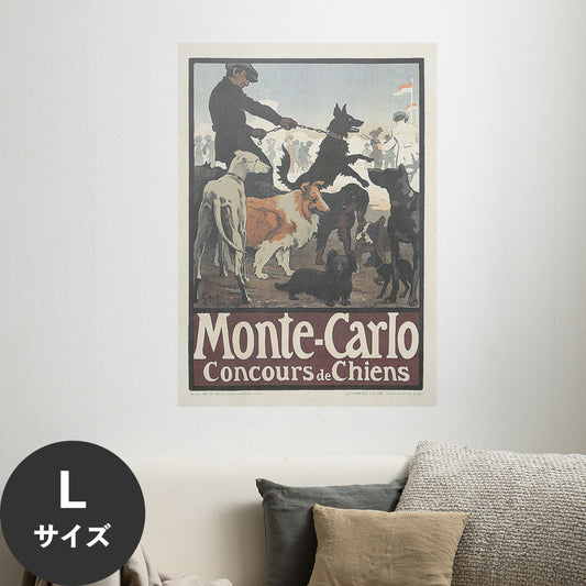 Hattan Art Poster ハッタンアートポスター Monte-Carlo, Concours de Chiens / HP-00302 Lサイズ(64cm×90cm)