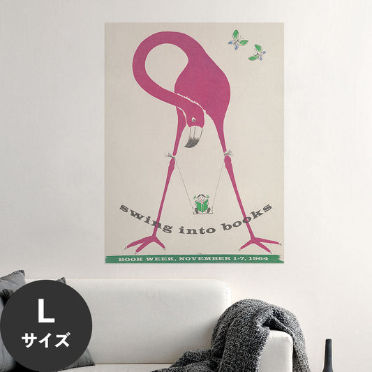 Hattan Art Poster ハッタンアートポスター Swing into books. Book week / HP-00337 Lサイズ(67cm×90cm)