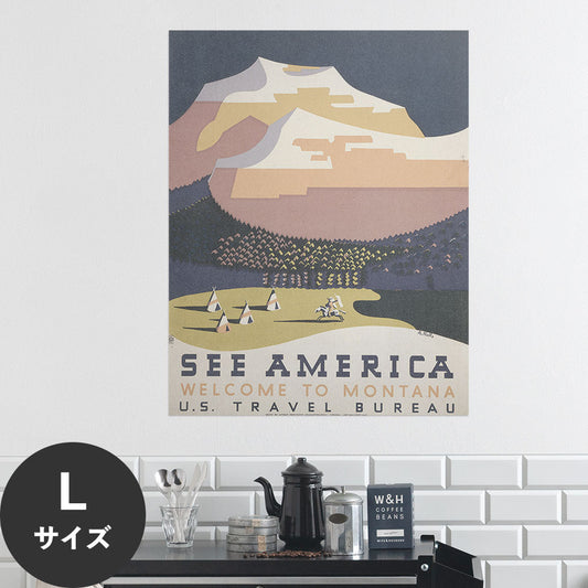 Hattan Art Poster ハッタンアートポスター See America. Welcome to Montana / HP-00353 Lサイズ(70cm×90cm)