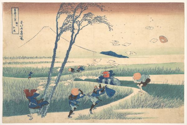 Peelable Mural Wallpaper - No Glue - Katsushika Hokusai - Thirty-six Views of Mount Fuji - Suruga Ejiri