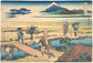 Peelable Mural Wallpaper - No Glue - Katsushika Hokusai - Thirty-six Views of Mount Fuji - Nakahara, Sagami