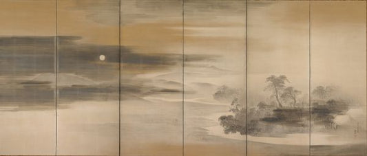 Peelable wall murals (no glue) Maruyama Okyo's Summer and Winter Landscape (left panel)