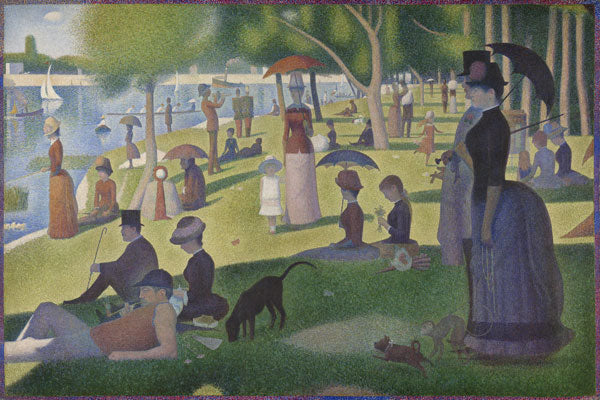 Removable Mural Wallpaper - No Glue - Seurat - A Sunday Afternoon on the Island of La Grande Jatte