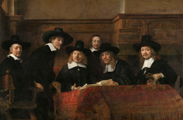 Peelable wallpaper murals - no glue - Rembrandt - The leaders of the textile traders' guild