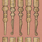 Peelable Wallpaper Non-adhesive Type WALLTZ ma.macaron Bobbin Leg March Dusty Salmon NWZ-BKDS (49cm×3.3m size)