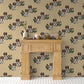 Removable Wallpaper Non-Adhesive Type WALLTZ ma.macaron Twin Dogs Cyan Jumaux Dusty Citron NWZ-CJDC (49cm×3.3m size)