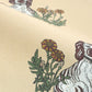Removable Wallpaper Non-Adhesive Type WALLTZ ma.macaron Twin Dogs Cyan Jumaux Dusty Citron NWZ-CJDC (49cm×3.3m size)