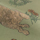 Removable Wallpaper Non-Adhesive Type WALLTZ Mon lapin Smoke Olive NWZ-MLSO (49cm×2.5m size)