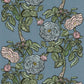 Peelable Wallpaper Non-adhesive Type WALLTZ ma.macaron Romance Smoke Blue NWZ-ROSB (49cm×3m size)