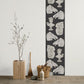 Removable Wallpaper Non-Adhesive Type WALLTZ ma.macaron Silent Plaster Statue Charcoal Grey NWZ-SSCG (49cm×2.5m size)