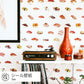 Peelable wallpaper sticker type WALLTZ Yusuke Iwatani sushi TWZ-OSSI (49cm x 3m size)
