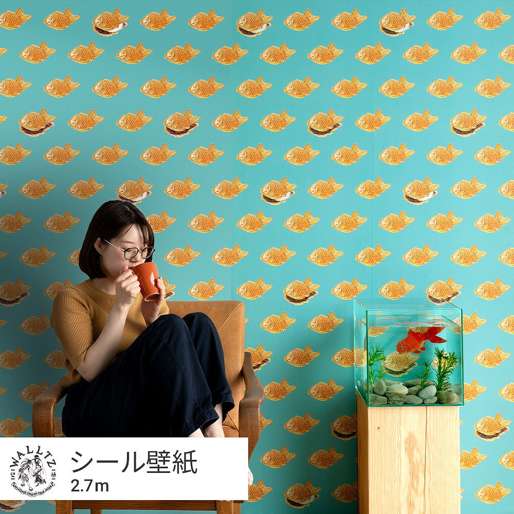 Peelable wallpaper sticker type WALLTZ Yusuke Iwatani Taiyaki TWZ-TIYK (49cm x 2.7m size)