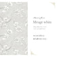 Peelable wallpaper, no adhesive, Mon Sucrier floral pattern, blossom flavor (49cm x 3m size) NMS-BF02 Mirage White