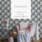 Peelable wallpaper sticker type Mon Sucrier floral pattern Secret Garden (49cm x 3m size) TMS-SG04 Earl Grey