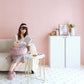 Peelable wallpaper, no adhesive, Mon Sucrier Plain (49cm x 3m size) NMS-PN11 Peach Tea