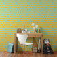 Peelable wallpaper, no-paste wallpaper, WALLTZ Yusuke Iwatani Orangette Blue NWZ-OJBL (49cm x 3m size)