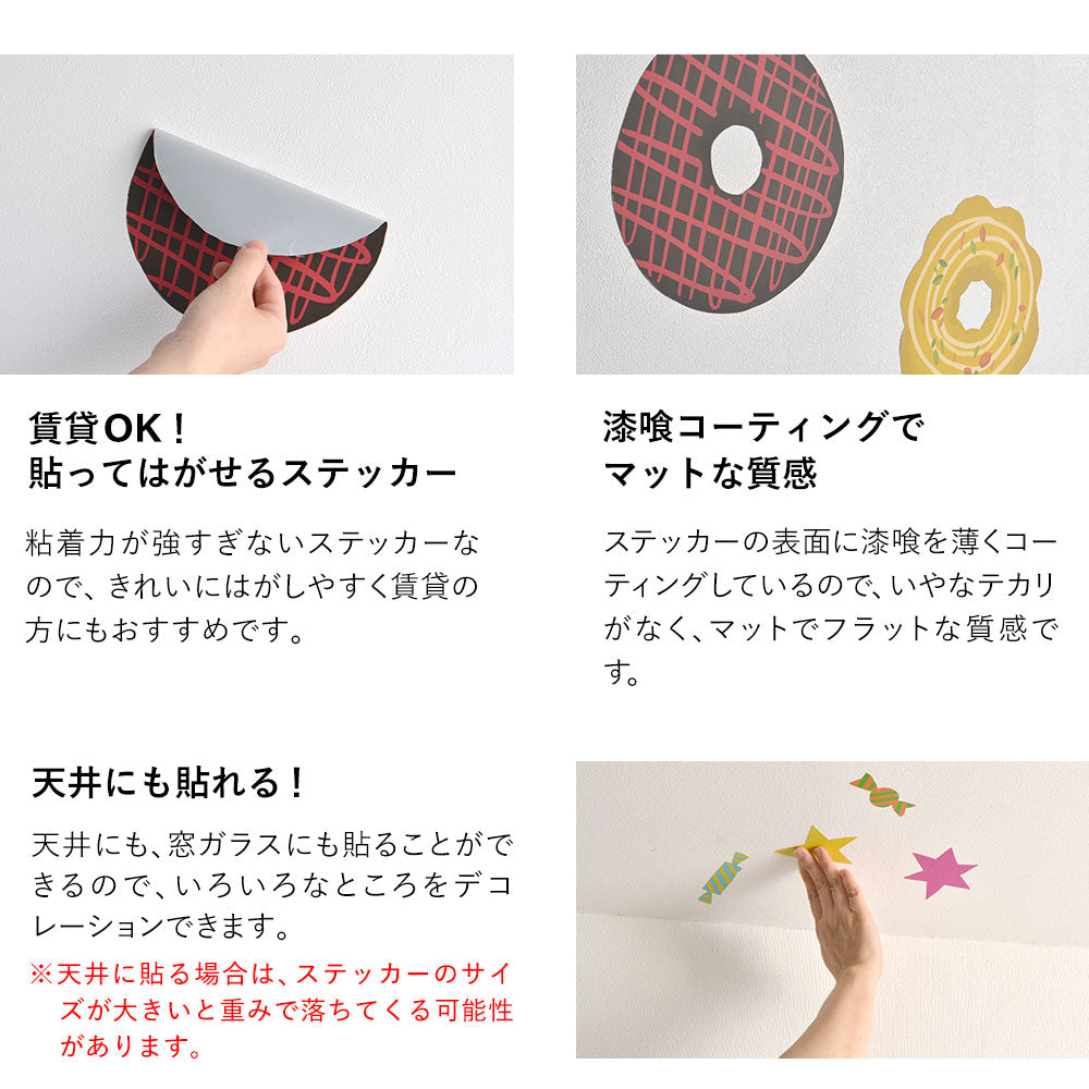 Peel-off deodorant art poster What kind of room is the next room? Cat's room Fuku (FUKU) M size (45cm x 60cm)