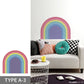 Wallpaper that can be applied with just water Hattan RAINBOW POP TYPE A-3 (80cmx70cm)