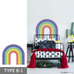 Wallpaper that can be applied with just water Hattan RAINBOW Hattan Rainbow POP TYPE B-1 (80cmx70cm)