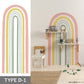 Wallpaper that can be applied with just water Hattan RAINBOW TOY TYPE D-1 (80cmx210cm)