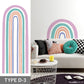 Wallpaper that can be applied with just water Hattan RAINBOW TOY TYPE D-3 (80cmx210cm)