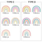 Wallpaper that can be applied with just water Hattan RAINBOW TOY TYPE C-5 (80cmx70cm)