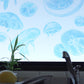 Transparent KURAGE Window Sticker Jellyfish Window Sticker A Set WDST-KRG-01