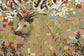 Peelable Mural Wallpaper, No-Glue Wallpaper, WALLTZ Marie Ikura Reindeer and NWZ-TNKI