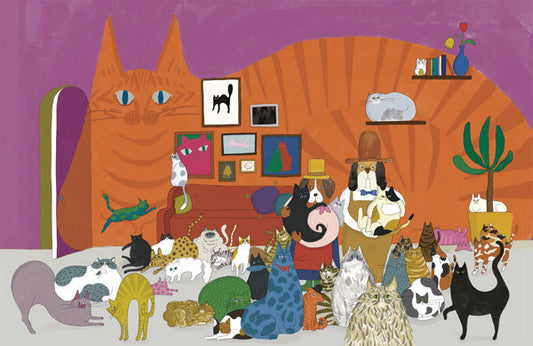 Peelable wall murals, no-adhesive wallpapers, WALLTZ Yoshiei Yoshida what's the room next door like? Cat's room, NWZ-TNNK